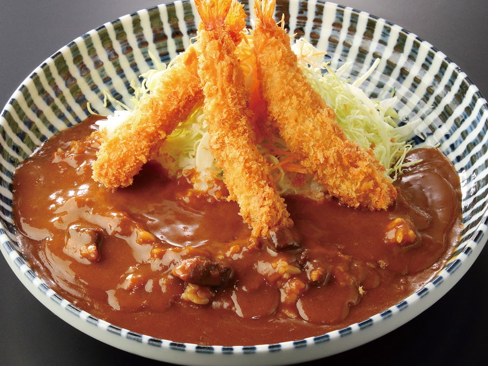 海老フライカレー